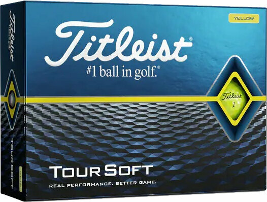 Нова топка за голф Titleist Tour Soft 2022 Yellow