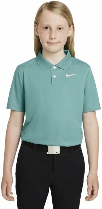Риза за поло Nike Dri-Fit Victory Boys Golf Polo Washed Teal/White XL