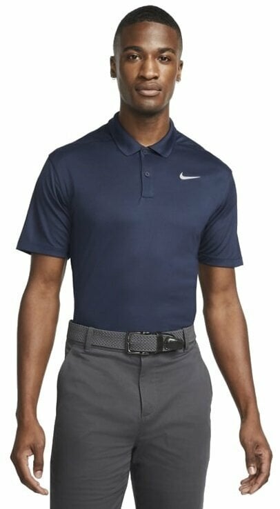 Camiseta polo Nike Dri-Fit Victory Mens Golf Polo Obsidian/White M