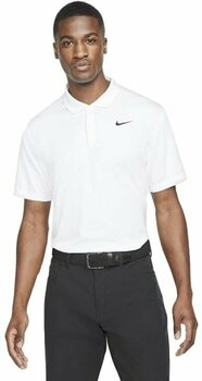 Camiseta polo Nike Dri-Fit Victory Mens Golf Polo White/Black S Camiseta polo - 1