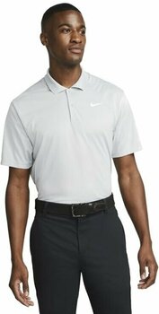 Polo Shirt Nike Dri-Fit Victory Mens Golf Polo Light Grey/White XL - 1