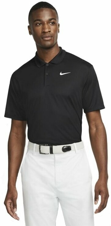 Camiseta polo Nike Dri-Fit Victory Mens Golf Polo Black/White XL Camiseta polo