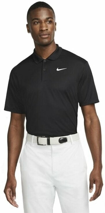 Риза за поло Nike Dri-Fit Victory Mens Golf Polo Black/White S Риза за поло