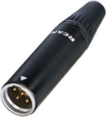 Mini XLR-kontakt Rean RT5MC-B Mini XLR-kontakt