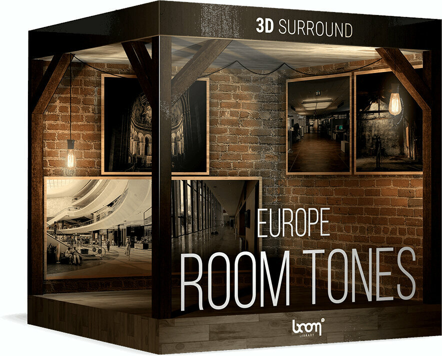 Sample- ja äänikirjasto BOOM Library Room Tones Europe 3D Surround (Digitaalinen tuote)