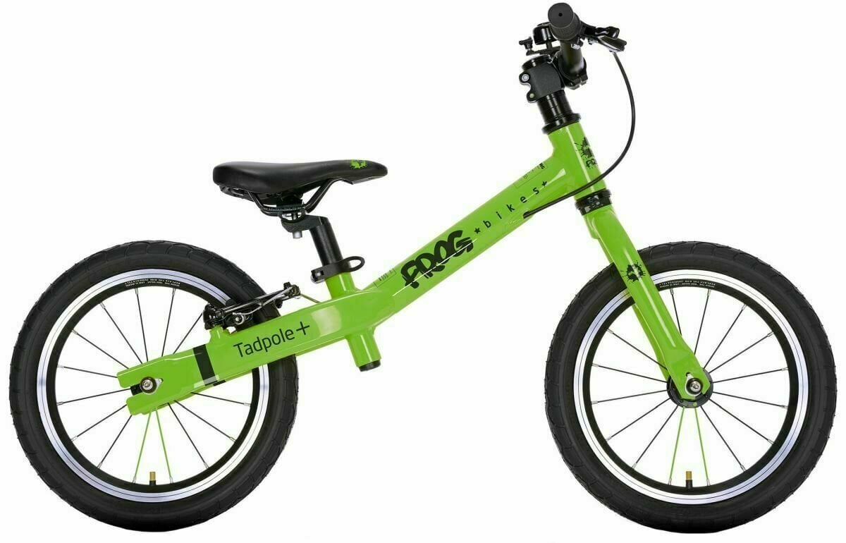 Bicicletă fără pedale Frog Tadpole Plus 14" Verde Bicicletă fără pedale