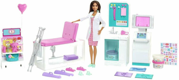 Barbie Mattel Barbie Elsősegélynyújtó klinika orvossal Játékkészlet Barbie - 1