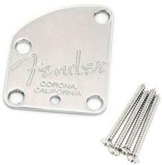 Kitarriplaat Fender American Deluxe Guitar 4-Bolt Neck Plate Chrome