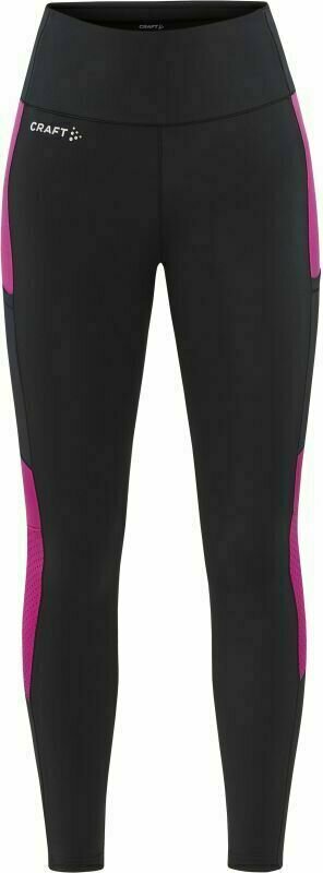 Pantalones/leggings para correr Craft ADV Essence 2 Women's Tights Black/Roxo XS Pantalones/leggings para correr