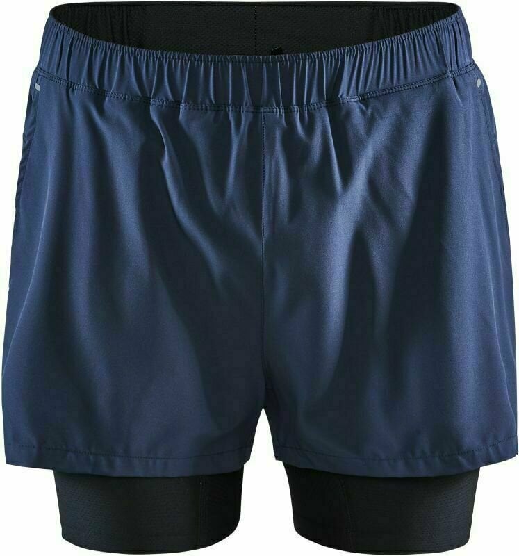 Bežecké kraťasy Craft ADV Essence 2v1 Shorts Navy Blue S Bežecké kraťasy