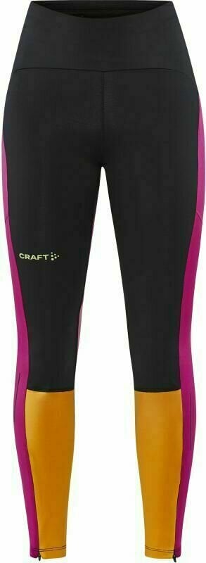 Pantalones/leggings para correr Craft PRO Hypervent Women's Tights Black/Roxo S Pantalones/leggings para correr