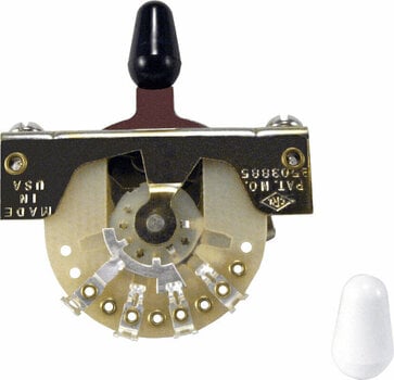 Pickup-vælger Ernie Ball 3-Way Strat-style Switch Hvid-Sort - 1