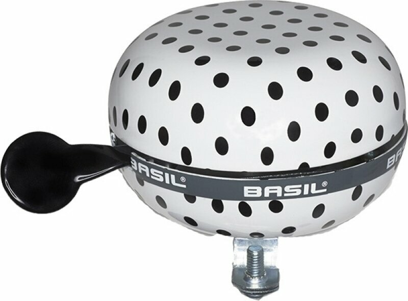 Zvono za bicikl Basil Polkadot White/Black Zvono za bicikl