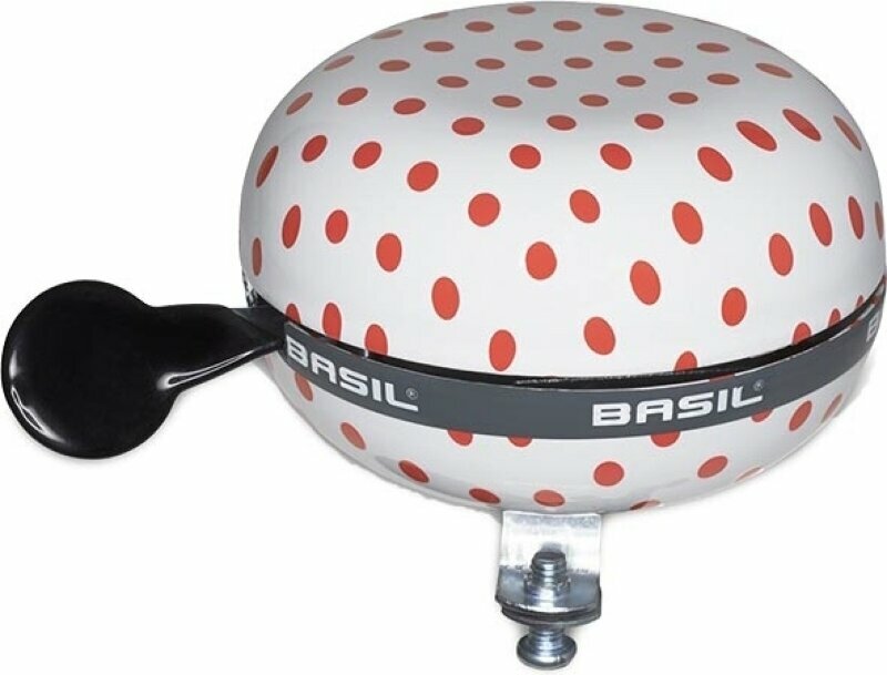 Cyklistický zvonček Basil Polkadot White/Red Cyklistický zvonček