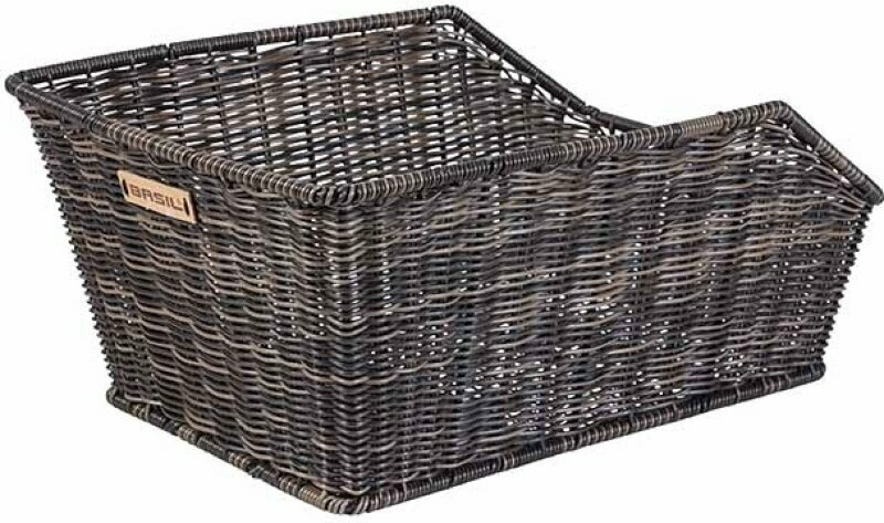 Fietsendrager Basil Cento Rattan Look Basket Nature Brown Bicycle basket