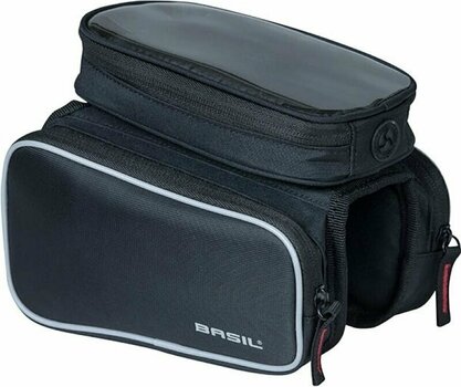 Kerékpár táska Basil Sport Design Top Tube Frame Bag Phone Frame Bag Black 1,5 L - 1
