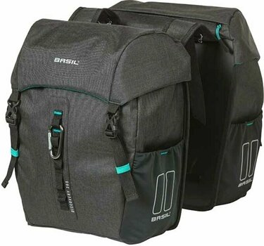 Cykeltaske Basil Discovery 365D Double Bicycle Bag Black Melee 18 L - 1