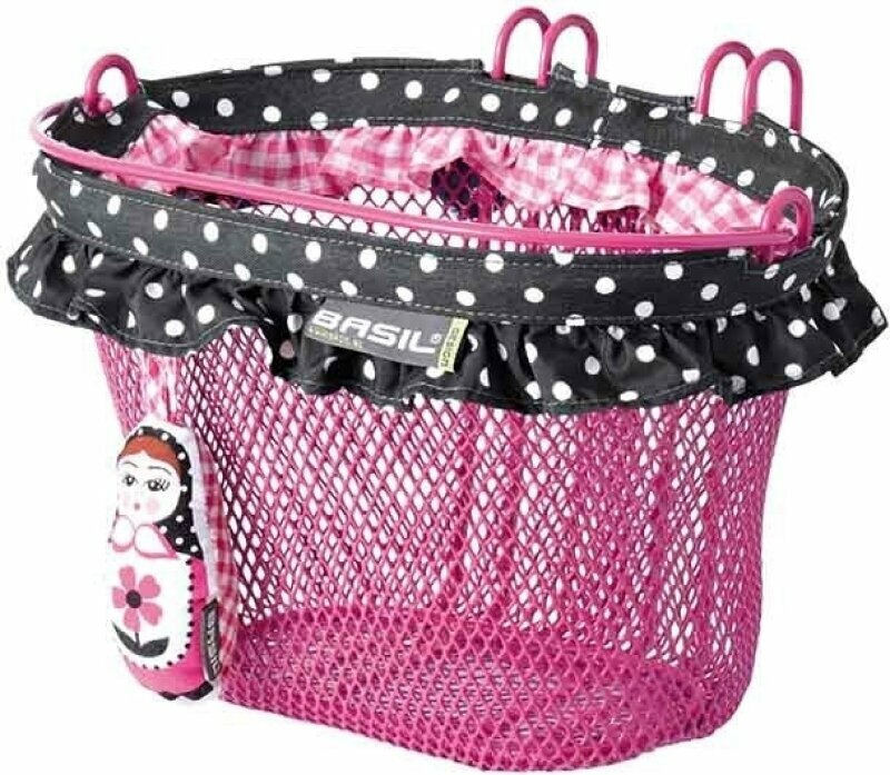 Cyclo-bærer Basil Jasmin Kids Basket Cykelkurv Rose