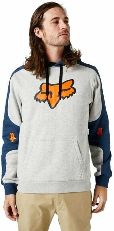 Sweatshirt FOX Karrera PO Fleece Light Heather Grey XL Sweatshirt