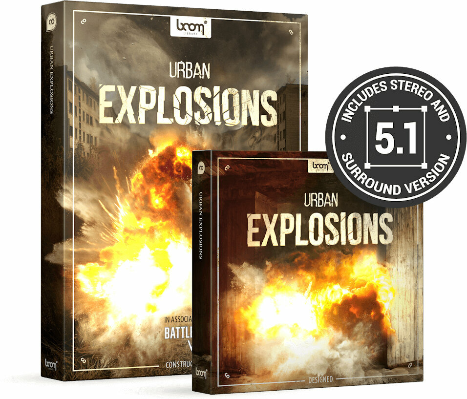 Geluidsbibliotheek voor sampler BOOM Library Urban Explosions Bundle (Digitaal product)