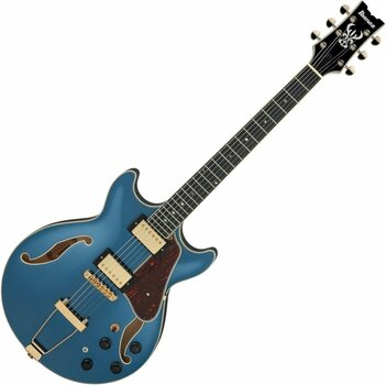 Guitare semi-acoustique Ibanez AMH90-PBM Prussian Blue Metallic - 1