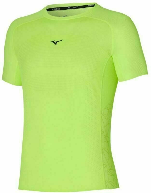 Running t-shirt with short sleeves
 Mizuno Aero Tee Neolime XL Running t-shirt with short sleeves
