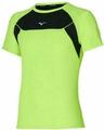 Mizuno DryAeroFlow Tee Neolime XL Running t-shirt with short sleeves