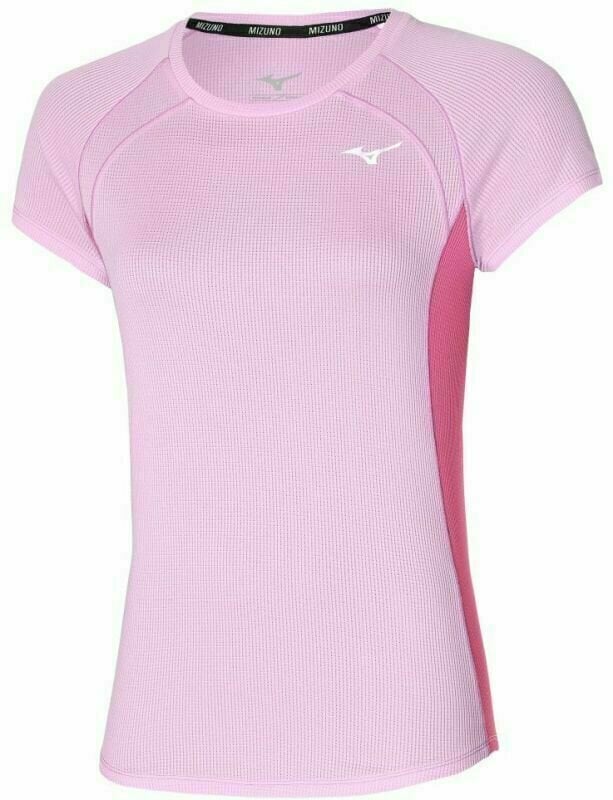 Løbe t-shirt med korte ærmer Mizuno DryAeroFlow Tee Pink Lavender L Løbe t-shirt med korte ærmer