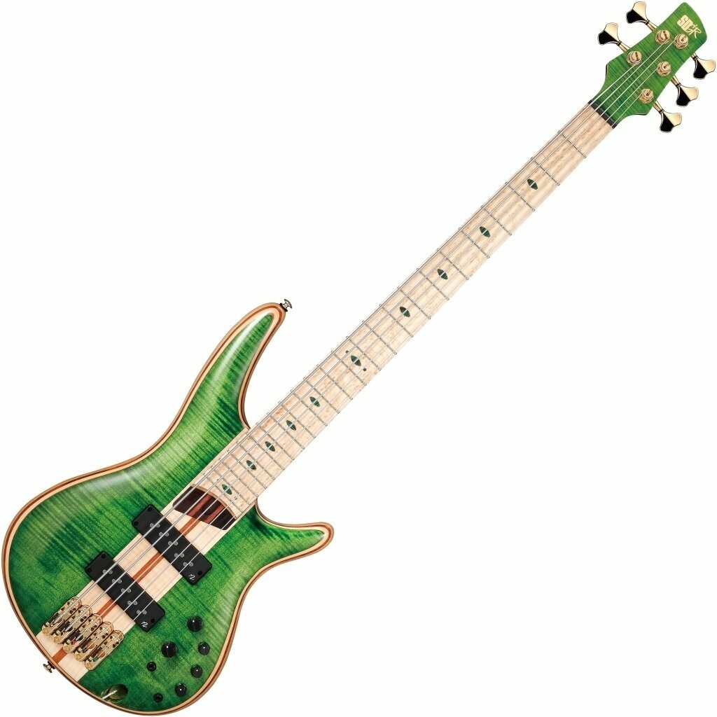 5-saitiger E-Bass, 5-Saiter E-Bass Ibanez SR5FMDX-EGL Emerald Green