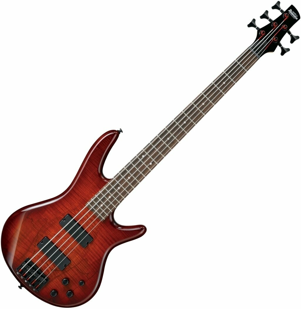 5-saitiger E-Bass, 5-Saiter E-Bass Ibanez GSR205SM-CNB Charcoal Brown Burst