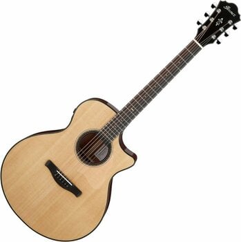 Jumbo elektro-akoestische gitaar Ibanez AE410-LGS Natural - 1