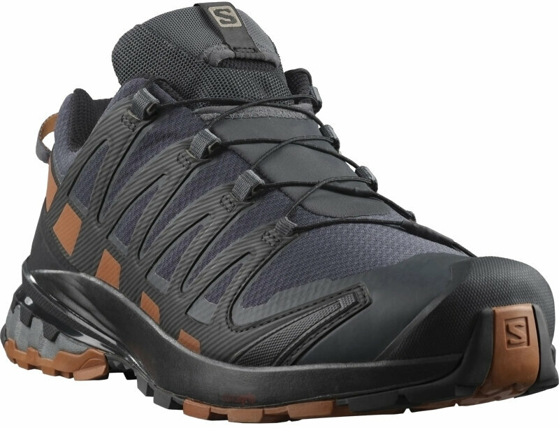 Trailowe buty do biegania Salomon XA Pro 3D V8 GTX Ebony/Caramel Cafe/Black 45 1/3 Trailowe buty do biegania