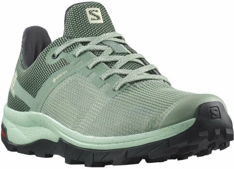 Womens Outdoor Shoes Salomon Outline Prism GTX W Granite Green/Yucca/Ebony 38 Womens Outdoor Shoes - 1