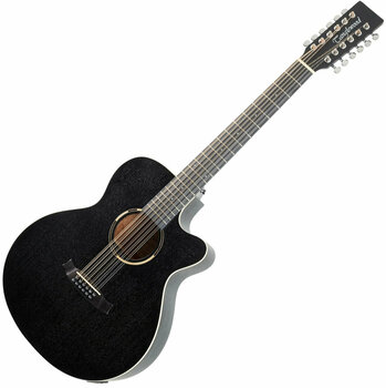 12-snarige elektrisch-akoestische gitaar Tanglewood TWBB SFCE 12 Smokestack Black - 1