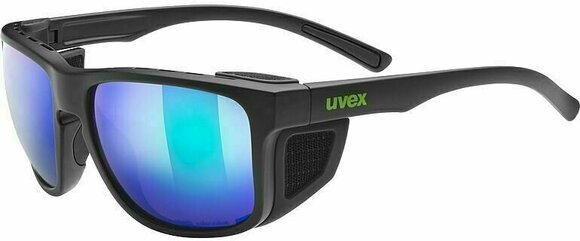 Udendørs solbriller UVEX Sportstyle 312 CV Black Mat/Mirror Green Udendørs solbriller - 1