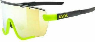 Okulary rowerowe UVEX Sportstyle 236 Set Black Yellow Mat/Yellow Mirrored Okulary rowerowe (Uszkodzone)
