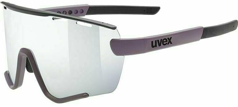 Fietsbril UVEX Sportstyle 236 S Set Plum Black Mat/Smoke Mirrored Fietsbril