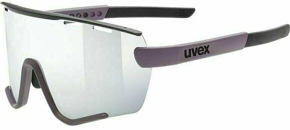 Kerékpáros szemüveg UVEX Sportstyle 236 S Set Plum Black Mat/Smoke Mirrored Kerékpáros szemüveg