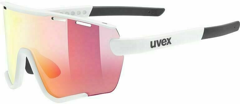 Kerékpáros szemüveg UVEX Sportstyle 236 S Set White Mat/Red Mirrored Kerékpáros szemüveg