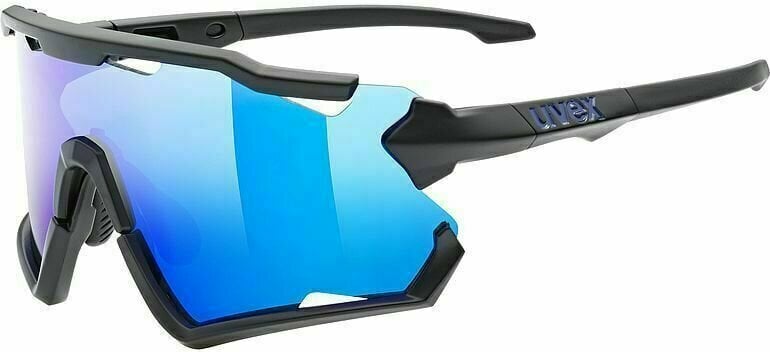 Óculos de ciclismo UVEX Sportstyle 228 Black Mat/Mirror Blue Óculos de ciclismo
