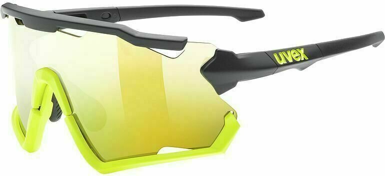 Cycling Glasses UVEX Sportstyle 228 Black Yellow Mat/Mirror Yellow Cycling Glasses