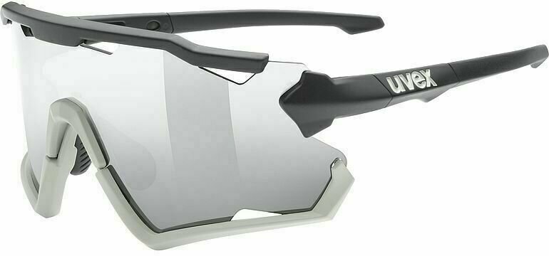 Fietsbril UVEX Sportstyle 228 Black Sand Mat/Mirror Silver Fietsbril