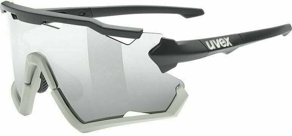 Cyklistické okuliare UVEX Sportstyle 228 Black Sand Mat/Mirror Silver Cyklistické okuliare - 1