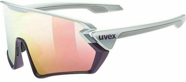 Cycling Glasses UVEX Sportstyle 231 Silver Plum Mat/Mirror Red Cycling Glasses