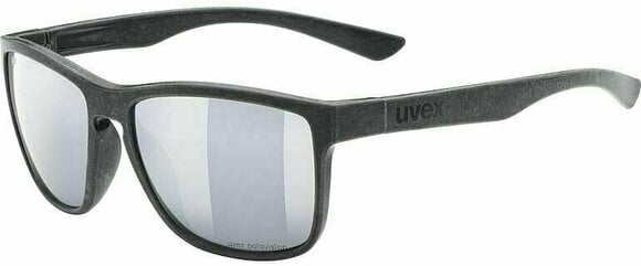 Lifestyle okulary UVEX LGL Ocean 2 P Black Mat/Mirror  Silver Lifestyle okulary - 1
