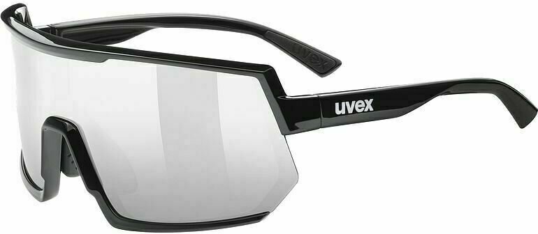 Cykelbriller UVEX Sportstyle 235 Black/Silver Mirrored Cykelbriller