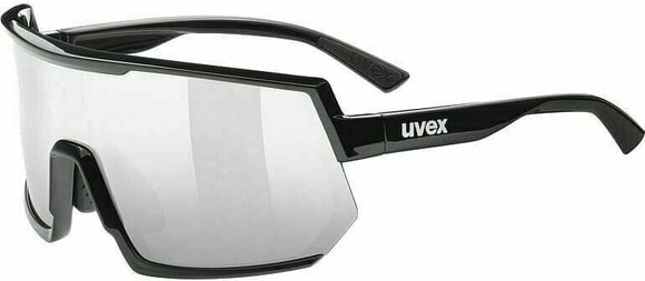 Cycling Glasses UVEX Sportstyle 235 Black/Silver Mirrored Cycling Glasses - 1