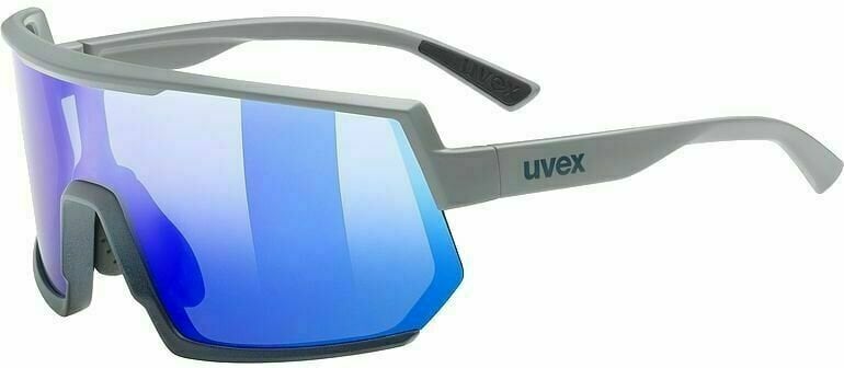 Fietsbril UVEX Sportstyle 235 Rhino Deep Space Mat/Blue Mirrored Fietsbril