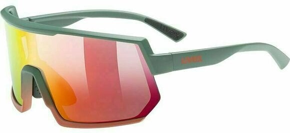 Cycling Glasses UVEX Sportstyle 235 Moss Grapefruit Mat/Red Mirrored Cycling Glasses - 1