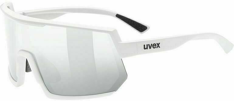 Fietsbril UVEX Sportstyle 235 White Mat/Silver Mirrored Fietsbril